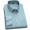 Bamboople New fi n-ir قميص مضاد للتجاعيد الكلاسيكية الصلبة الصلبة البوسن غير الرسمية لليغ قمصان الأكمام للرجال aechoice 95za#