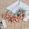 3 10st/Lot Heads Peony Silk Simulation Flower Fall Decorations For Home Wedding Arch Road Guide Artificial Flowers Wreath Lotus S