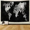 Tapestries Retro World Nautical Map Home Art Tapestry Hippie Bohemian Decorative Bed Sheet Background Wall Sofa Blanket