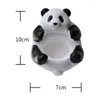 Ljushållare te ljushållare bedårande panda ring smycken magasin dekorativ stativ för kontorsbord hem hållbar