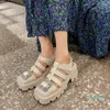 2024 Casual Sandles와 Buckl Crystal Daily Outwear Beach Shoes