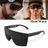 2021 Mode Luxe Heat Wave Lunettes de soleil pour hommes Femmes Vintage Sport Conduite Marque Design Square Sun Lunettes UV400 Oculos De Sol2686