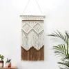 Tapissries Nordic Style Wall Hanging Tapestry Creative Hand-Woven Sovrum Lämplig för El Living Room Wedding Boho Desceration