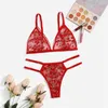 Conjuntos de sutiãs Leechee Flroal Bra Set 8 cores Mulheres Underwear Malha Transparente Lingerie Senhoras Flor Lace Bordado Sênior Sexy Intimates