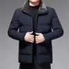 Vinter Men's Plus Veet tjock varm Cott Coat Jacket Male Cold-Proof pälskrage LAPEL POLLED JACKETS PARKAS FLEECE OURTERWEAR W8UJ#