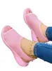 Sandallar Kadın Yaz Ayakkabıları 2022 Mesh Balık Platformu Kapalı Toe Kama Hafif Sıradan Zapatillas JE H240328PBEF