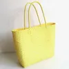 Evening Bags Foreign Trade Plastic Slim Woven Portable Basket Vegetable Bag Holiday Beach Handbag Shoulder Women's