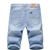 2023 Sommer Neue Herren Denim Shorts Klassische Schwarz Blau Dünne Secti Fi Slim Busin Casual Jeans Shorts Männliche Marke A4k3 #