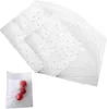 Emballage cadeau 100 pcs Polka Dot Plastique Clear Cellophane Sacs de bonbons givrés auto-adhésifs OPP Cookie Emballage d'anniversaire de mariage