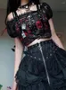 스커트 스트리트웨어 고딕 양식 레이스 치마 여성 이모 대안 y2k e-girl lolita high aist harajuku grunge clubwear female