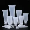 Storage Bottles 50Pcs Empty 5-100ml Cosmetic Frosted Soft Tubes With Flip Lids Refillable Hand Creams Lotion Containers Plastic Sample