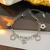 4/four Leaf Clover Jewelry Gold Bangle Bracelets for Women Chain Jewelery Gift Newest Style Designer Fashion Bracelet Classic Luxury Titanium Alloy Bracelets