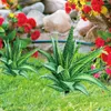 Decorative Flowers Garden Inserts Outdoor Lawn Wood Pile Aloe Plant Decoration Ornament Acrylic Inserted Yard