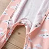 Clothing Sets Baby Girls Sweet Borns Romper Bodysuit Headband 2pcs/set Long Sleeve Cloud Printed Infant Casual Home Wear