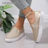 Sapatos casuais comemore meninas confortáveis moda tendência bling deslizamento-on tênis feminino plana correndo rosa luxo vulcanizado 43