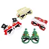 Party Decoration 12 Pcs Christmas Glasses Glitter Frames Costume Eyeglasses For Parties