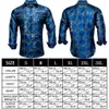 Hi-Tie Silk Mens Shirts Woven Male Outwear LG Sleeve Men Shirt Slim Fit Floral Paisley For Dr Suit Busin Formal Casual K49W#