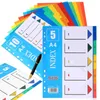 Pcs The Notebook Dividers For Binder File Plastic Partition Plate With Tabs Notepad Markers