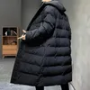 Hiver coréen Fi Lg Parkas pour hommes décontracté épaissi chaud mâle Cott vêtements de haute qualité coupe-vent hommes vestes à capuche 35WA #