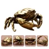 Miniaturen Messing Krab Versiering Rijkdom Standbeeld Crabmantis Standbeeld Oceaan Dieren Model Crabstatue Crabstatue Aquarium Fish Tank Decor