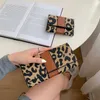 Fascifica di grande capacità di moneta con cartolina leopardo Multi Card Clip di denaro lungo 042024