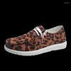 Casual Shoes 2024 Women Sneakers Canvas Solid Leopard Breathable Woman Flats Spring Lace Up Round Toe Flat