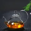 Flower Puer Glass Tea TEAPOT KUNG FU TEA MAKER MED VÄRMESOSTENT KINSKA GASSKETTLE MED TEA FILTER TEAWARE 240315