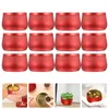 Storage Bottles 12 Pcs Belly Jar Metal Round With Lid Mini Lip Universal Packaging Boxes Crafts