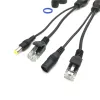 Hot Poe Cable Passiv Power Over Ethernet Adapter Cable Poe Splitter Injector Strömförsörjningsmodul 12-48V för IP-kamera