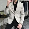 2023 marca dos homens blazers casuais outono primavera fi terno fino jaqueta masculina blazer masculino roupas vetement homme plus size 4xl g61h #