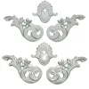 Stickers 1 set of unique carving crafts European style ceiling background wall decoration corner flower corner decals frame wall door fur