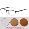 Zonnebril Superdun frame Kleur veranderen Brillen Pochrome bril Dames Heren Recept 0 -0,5 -1,0 -1,5 -2,0 -2,5 -3,0 tot -6,0