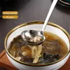 Cuillères de cuisine à Long manche, Ramen, louche à soupe, vaisselle coréenne en acier inoxydable, cuillères à soupe à Bouillon, ustensiles de cuisine à domicile