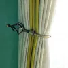 Tillbehör Fashion Ushaped Curtain Holdback Accessories Wall Hooks Metal Curtain Holder Window Home Decor Wall Mounted