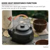 Dijkartikelen Sets Teapot Hendle Water Kettle Wear-resistente grip handig metaal suède retro vervangbaar