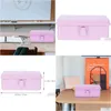 Other Household Sundries 1Pc Box Snack Metal Nesting Tins Der Storage Rack Trash Simple Holder Container Hinge Tray Mini Hinges Rec Dr Otkjt