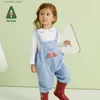 T-shirty Amila Baby Clothing Zestawy 2023 Spring New Long Rleeves T-shirt+Spodnie zwarcia garnitur dla dziewcząt swobodny uroczy kreskówka ubrania dla dzieci 24328