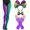 Mardi Gras Costume Set Mardi Gras Opaska na głowę Mardi Gras Matehose Party W16S#