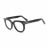 Güneş Gözlüğü Çerçeveleri Kadınlar için Retro Gözlükler Erkekler Lurury Acetate Eyewear Oval Büyük Yüz Miyopi Optik Gözlükler276a