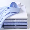 Primavera nova high-end masculina impermeável suja hidrofóbica anti-incrustante n-iring busin camisa casual branco-azul-lg mangas compridas t0ba #