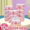 Tissue 10Packs 3layer Virgin Wood Pulp Drawer Paper Household Outdoor Quality Soft Facial Tissue Wet Water Kitchen Napkins Toilet Paper