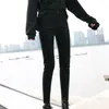 Vaqueros de mujer elásticos de alta calidad con cintura ajustada y pantalones de pierna pequeña ropa de mujer de moda coreana 2024