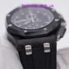 Iconic AP Wristwatch Royal Oak Offshore 26400AU Mens Watch Black Ceramic Ring Forged Carbon Automatic Machinery Swiss Sports Watch World Famous Watch