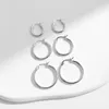 Boucles d'oreilles créoles MODIAN en argent Sterling 925, classique, audacieux, Simple, français, plaqué or blanc 18 carats, bijoux fins pour femmes