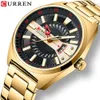 Curren Karien 8403 kalendarz stalowy zespół kwarcowy Business Leisure Creative Men's Watch