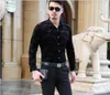 Alta qualidade mais novo estilo 2016 outono dos homens fi floral ouro veet dr camisa formal masculino busin lg manga camisa veet h640 #