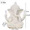 Sculpturen VILEAD Zandsteen Indiase Ganesha Olifant God Standbeeld Religieuze Hindoe Elephant Headed Fengshui Boeddha Sculptuur Home Decor Ambachten