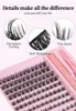 New Segmented Lashes 120 Clusters DIY Individual Eyelashes Soft Light Handmade Reusable Grafted Lashes Extensions Naturally Enlarge Eyes