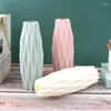 Vases 1PC Home DIY PP Flower Vase White Imitation Ceramic Arrangement Container Pot Basket Modern Decoration For Flowers