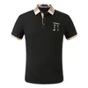 Дизайнерские мужские повседневные рубашки Mens Paul Polos Tshirts Вышивка логотип бизнес -одежда с длинным рукавом Slim Late